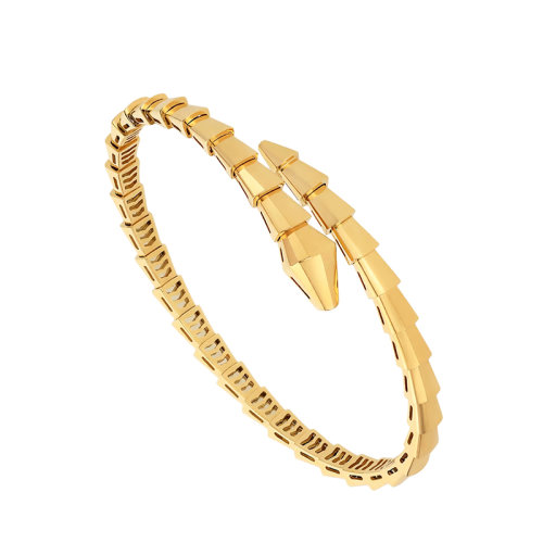 BVLGARI/宝格丽 22新款SERPENTI Viper系列 18K金黄金几何风格手镯359415