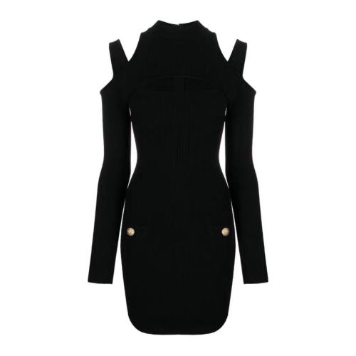 BALMAIN/巴尔曼 网红女士罗文针织连衣裙VF0R8100K211 0PA