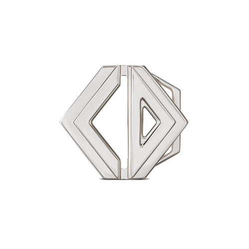 DIOR/迪奥 22年春夏新款 男士银色金属覆层黄铜CD DIAMOND腰带扣4922PLMET_H02K