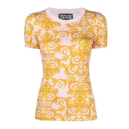  VERSACE JEANS COUTURE 女士印花棉质短袖T恤 B2HWA708 S0155 402 PLFSX