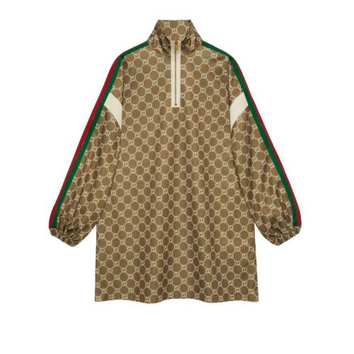  GUCCI古驰 22年秋冬 女士 互扣式双G平纹针织连衣裙 678689 XJD1G 3357