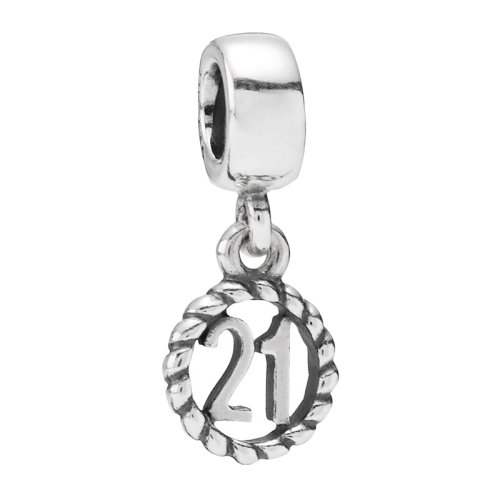 PANDORA/潘多拉 女士银色925银数字DIY手链吊坠珠子串饰串珠 790496