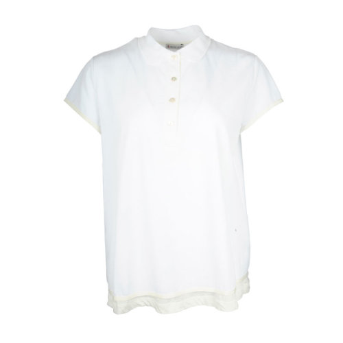 Moncler/蒙克莱 蒙口  女装时尚百搭白色女士短袖POLO衫 838880083153001