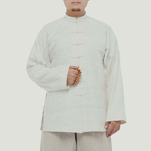 JLMT/净莲满堂  民国方领对襟短衫 柞蚕丝 男唐装