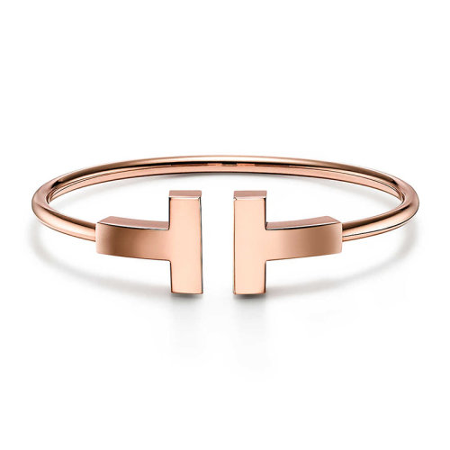 Tiffany & Co./蒂芙尼  Tiffany T系列18K金玫瑰金手镯 66964280