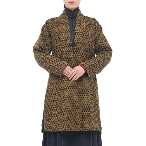 JLMT/净莲满堂  民国对襟中长褂 柞蚕丝 女唐装及汉服