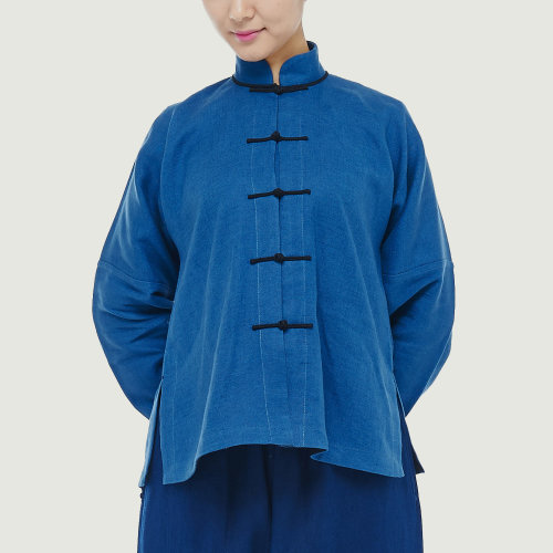 JLMT/净莲满堂  民国对襟小衫 厚亚麻 女唐装及汉服