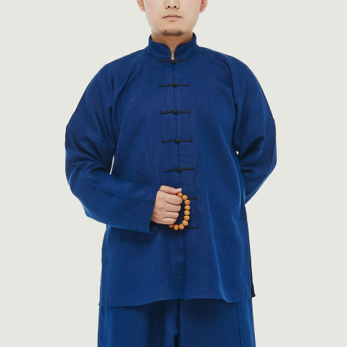 JLMT/净莲满堂  民国对襟小衫 厚亚麻 男唐装