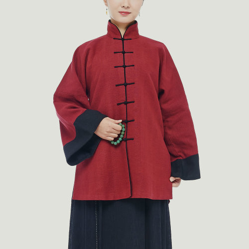 JLMT/净莲满堂 女唐装及汉服  民国 对眉领短袄 方袖 女士外套 秋冬款