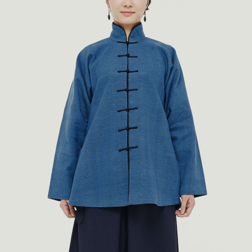 JLMT/净莲满堂  民國对眉领短袄 小袖 手织棉麻布 女唐装及汉服