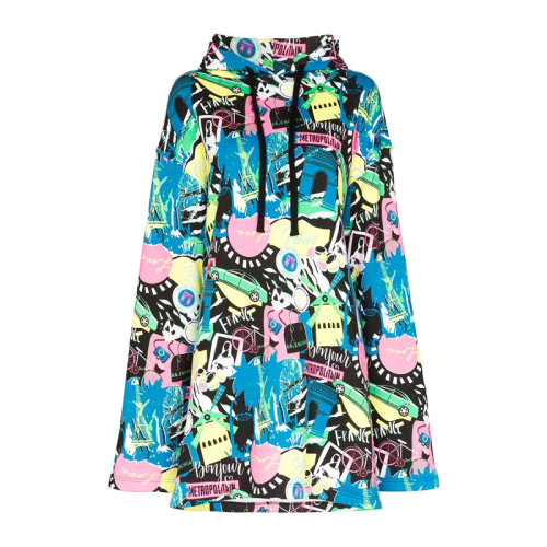 Balenciaga/巴黎世家 男装 服饰 多色棉质涂鸦印花连帽运动衫 男卫衣 594576