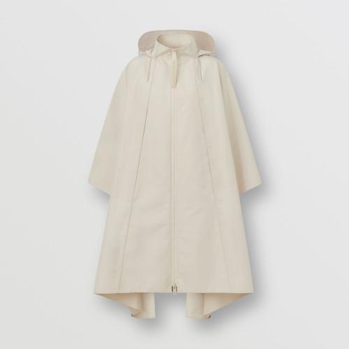  BURBERRY 22年秋冬 女士 徽标装饰量裁连帽斗篷 80525771