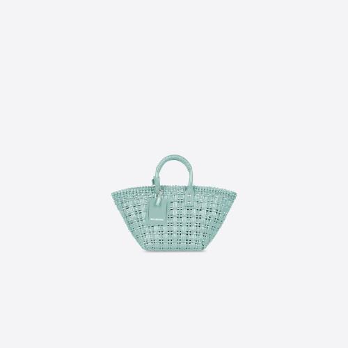  BALENCIAGA巴黎世家 22年秋冬 女士 手提包 Womens Bistro Xs Basket With Strap in Blue 6713