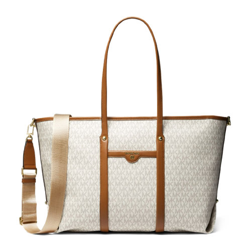 Michael Kors/迈克·科尔斯 女士涂层帆布Beck大号徽标手提袋单肩包手提包