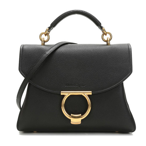 Salvatore Ferragamo/菲拉格慕 女士MARGOT系列牛皮手提单肩斜挎包 21H493