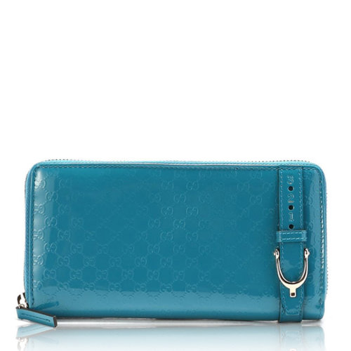 GUCCI 古驰 女款漆皮拉链长款钱包 309758 AV13G 4618
