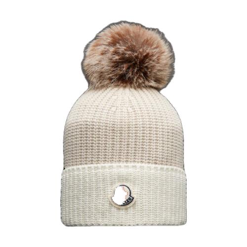  MONCLER蒙可蒙克莱 22年秋冬 女士 帽子 Beanie with Pom-Pom H20933B00024M1127216
