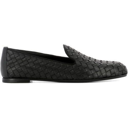  Bottega Veneta/葆蝶家 女士黑色皮革乐福鞋 474844 V0013 1000 PLXSX