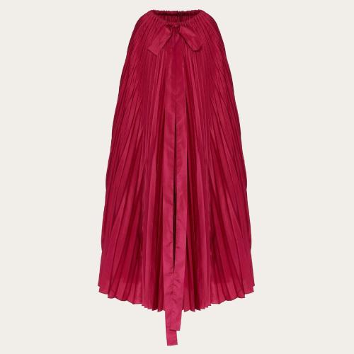  VALENTINO华伦天奴 22年秋冬 女士 斗篷 LONGUE CAPE EN TAFFETAS MYSTIQUE XB0CG2W076WPVK