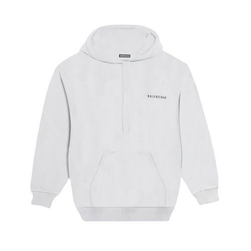 Balenciaga/巴黎世家  新款男士灰色纯棉连帽卫衣 600583TIV841167