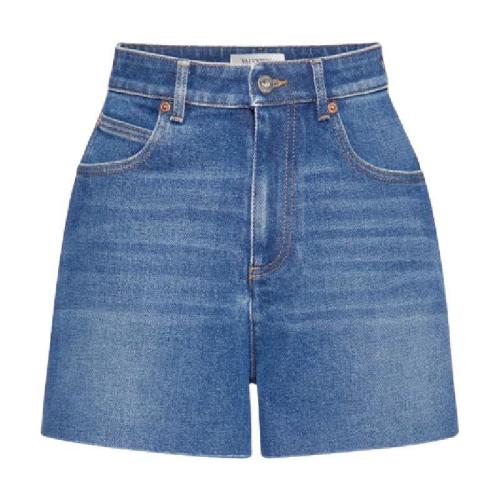  VALENTINO华伦天奴 22年秋冬 女士 短裤 SHORT EN DENIM WB3DD12J7C6598 预定商品1-3周发货
