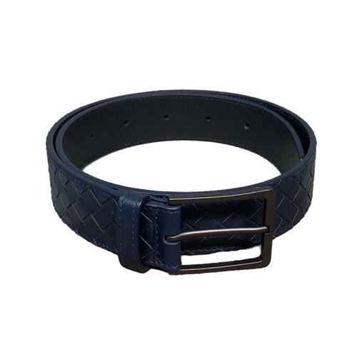Bv 葆碟家  经典编织皮带 蓝色  男女同款
