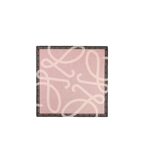  LOEWE罗意威 22年秋冬 女士 围巾 LOEWE L scarf in wool and silk F606257X58-7307