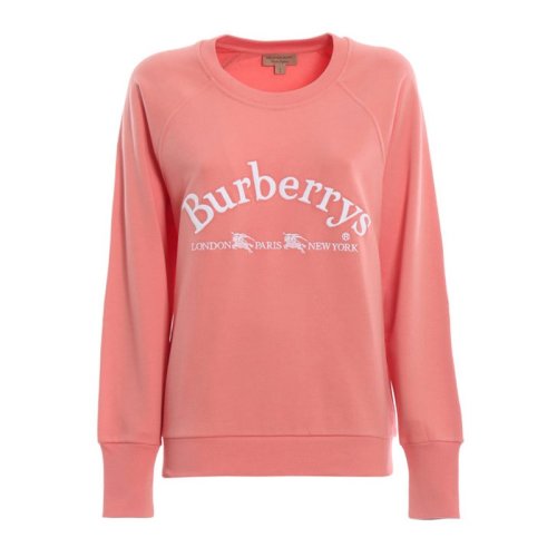 BURBERRY/博柏利 女士粉色棉质卫衣 8002922 PLFSX