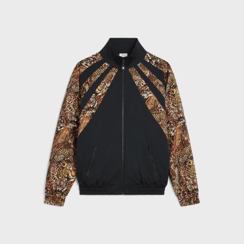  CELINE赛琳思琳 22年秋冬 男士 夹克 VESTE TRACKSUIT JERSEY DOUBLE FACE 2Y949435S.38LP