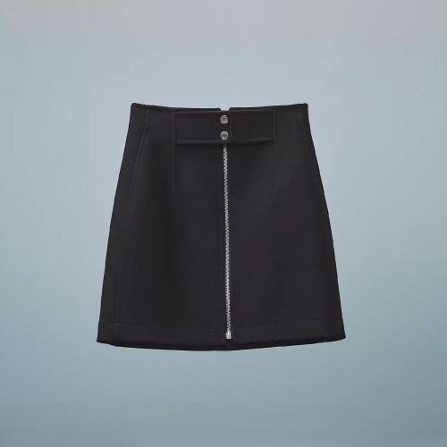  HERMES爱马仕 22年秋冬 女士 半身裙 Mini-jupe zippee H2H0310DP0234