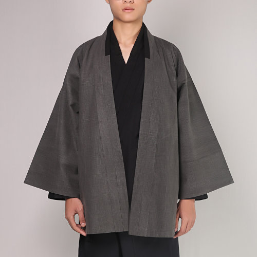 JLMT/净莲满堂 方袖短褙子 手织墨染棉 男中式其他