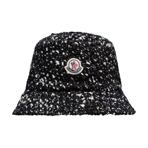  MONCLER蒙可蒙克莱 22年秋冬 女士 帽子 Tweed Bucket Hat H20933B00050596COF90