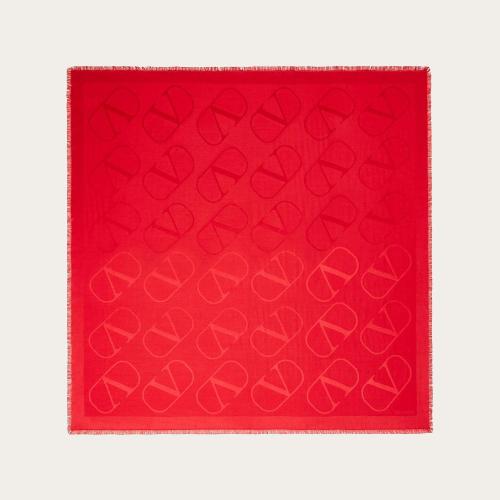  VALENTINO华伦天奴 22年秋冬 女士 披肩 Chale VLogo Signature 140 x 140 cm 1W2EB104AJB0RO