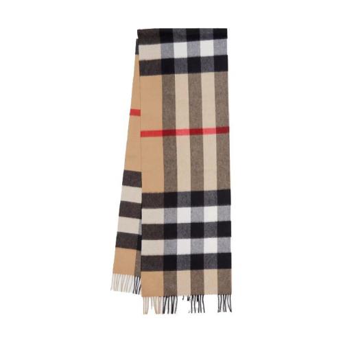 BURBERRY 22年秋冬 女士 格纹羊绒围巾 80181751