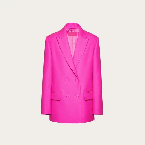 VALENTINO华伦天奴 22年秋冬 女士 西服外套 BLAZER EN CREPE COUTURE 1B0CE3F41CFUWT