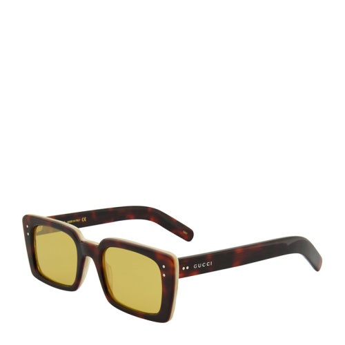 GUCCI/古驰 个性 摩登 街拍 长方形 双色镜框 男女款 太阳镜 板材 全框 墨镜 眼镜 GG0539S 52mm GUCCI 古驰