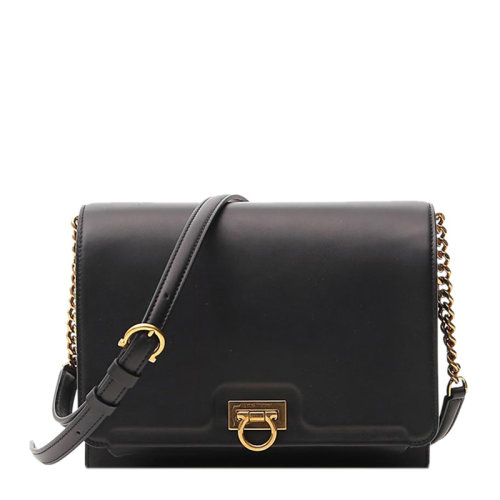 Salvatore Ferragamo/菲拉格慕 女士黑色单肩包 21H984-724603（99新未使用）