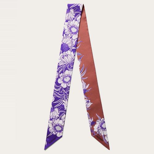  VALENTINO华伦天奴 22年春夏 女士 围巾 FOULARD BANDEAU IMPRIMé STREET FLOWERS DAISYLAND