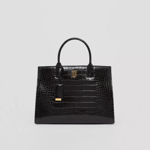  BURBERRY 22年秋冬 女士 压花皮革小号 Frances 包 80591371