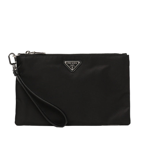 PRADA/普拉达 男士 男包 黑色尼龙时尚手拿包 2NH004-2DMH-F0002