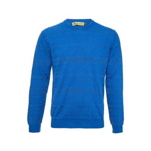  VERSACE JEANS COUTURE 男士蓝色时尚休闲针织衫/毛衣 B5GLB802 6640 202 PLFSX