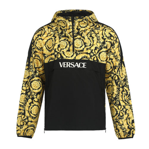 VERSACE/范思哲男士印花拼接套头卫衣10037431A02576