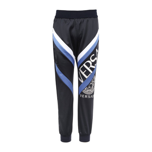 VERSACE/范思哲 美杜莎印花拼接条纹男士运动裤10014251A01057