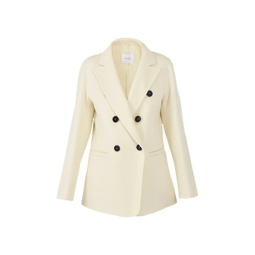 GeleiStory/GeleiStory 秋冬新款气质双面羊毛西服修身双排扣小个子西装外套 女士西服