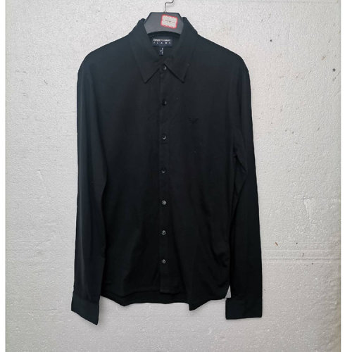 Emporio Armani/安普里奥阿玛尼 黑色男士长袖衬衫