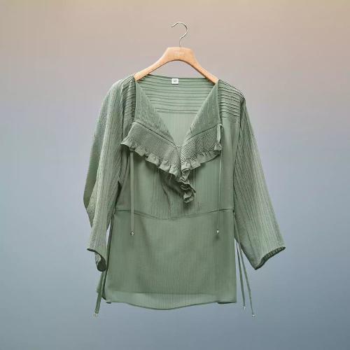  HERMES爱马仕 22年秋冬 女士 长袖衬衫 Blouse ample H2H0618DVG034