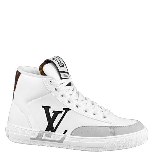 Louis Vuitton/路易威登 22年早春新款 CHARLIE系列 女士白色混合材质高帮运动鞋1A9RYM