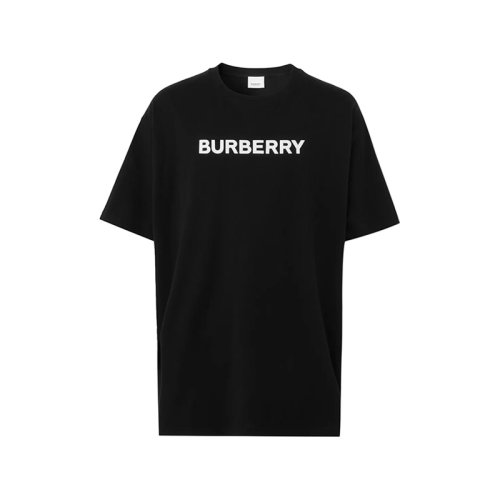 BURBERRY/博柏利 【22秋冬新款】 男款棉质宽松版圆领短袖T恤徽标图案 80553071