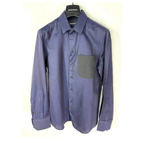 Emporio Armani/安普里奥阿玛尼 藏蓝色男士衬衫 N1C35N N15C 920 瑕疵折扣