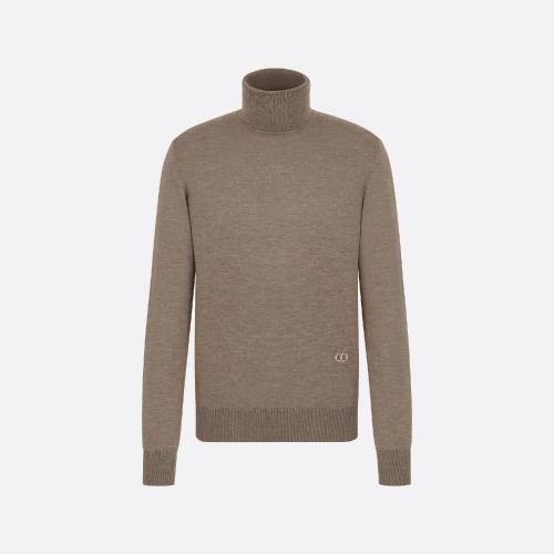  DIOR迪奥 22年秋冬 男士 针织衫 Pull a col roule CD?Icon 113M646AT220_C101